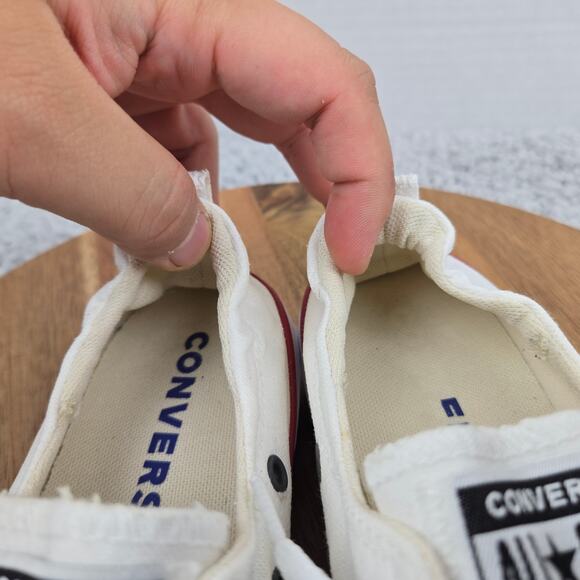 Converse Womens 7 CTAS Shoreline White Canvas Y2K Casual Shoes Slip Sneaker - Picture 11 of 12